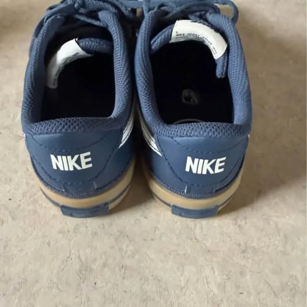 Nike Court Legacy Canvas Navy Blue Gum Sole 4Y